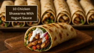 10 Chicken Shawarma With Yogurt Sauce