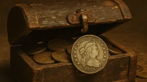 Ancient Antique Coin Chest Yields Rare 1796 Quarter Valued At $6.813 Million